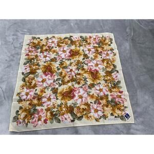 Yves Saint Laurent YSL Floral Print Scarf